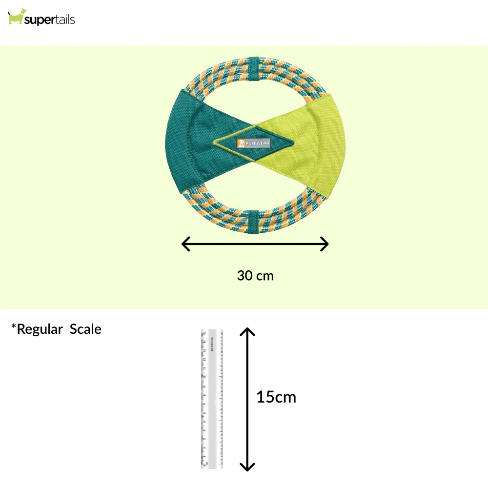 Ruffwear Pacific Ring Toy for Dogs (Tumalo Teal) - Runbopad