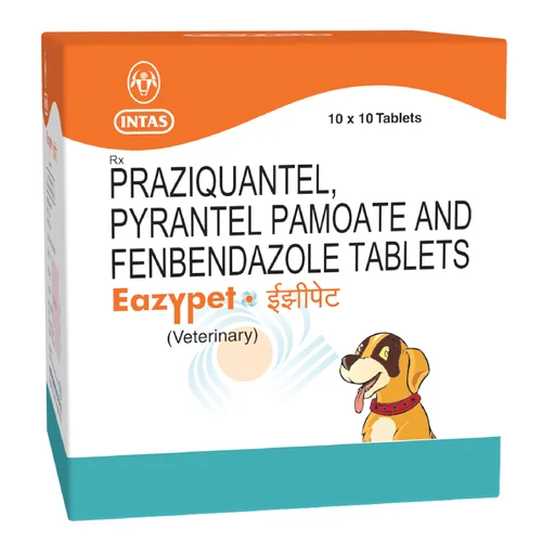 Intas Eazypet Dog Deworming Tablet (pack of 10 tablets) and Virbac Vitabest Derm Omega 3+6 Syrup for Dogs & Cats (250ml) Combo - Runbopad