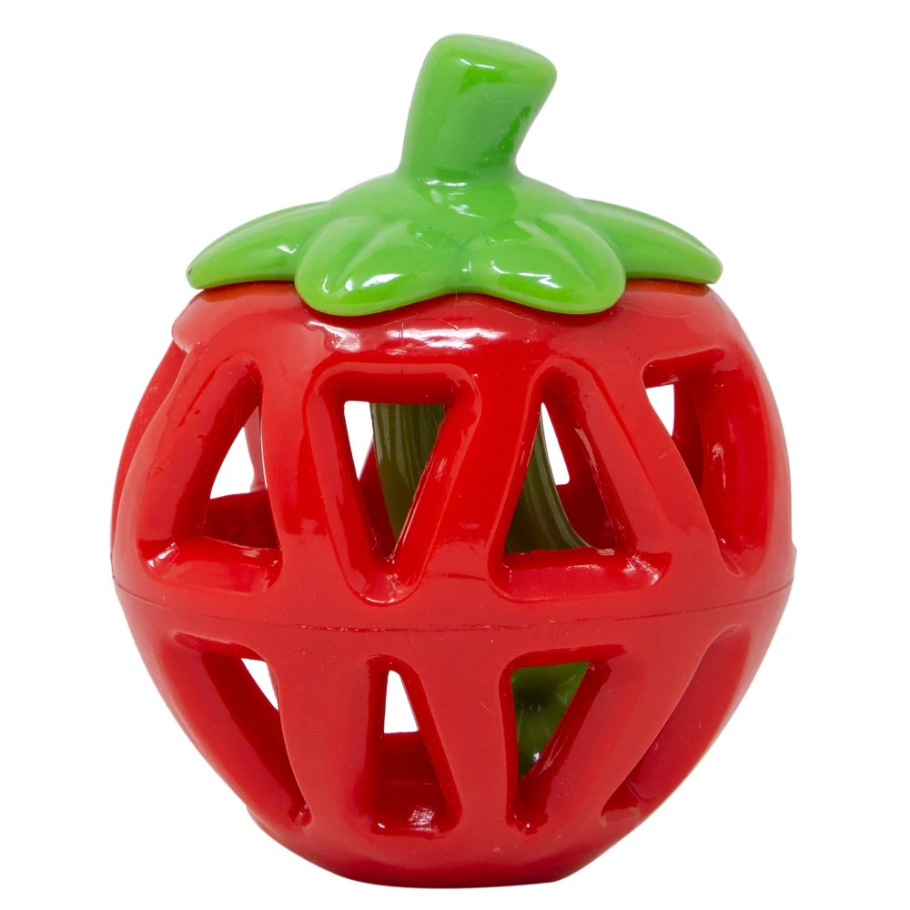 Barkbutler x Fofos Fruity Bites Treat Dispensing Strawberry Toy for Dogs - Runbopad