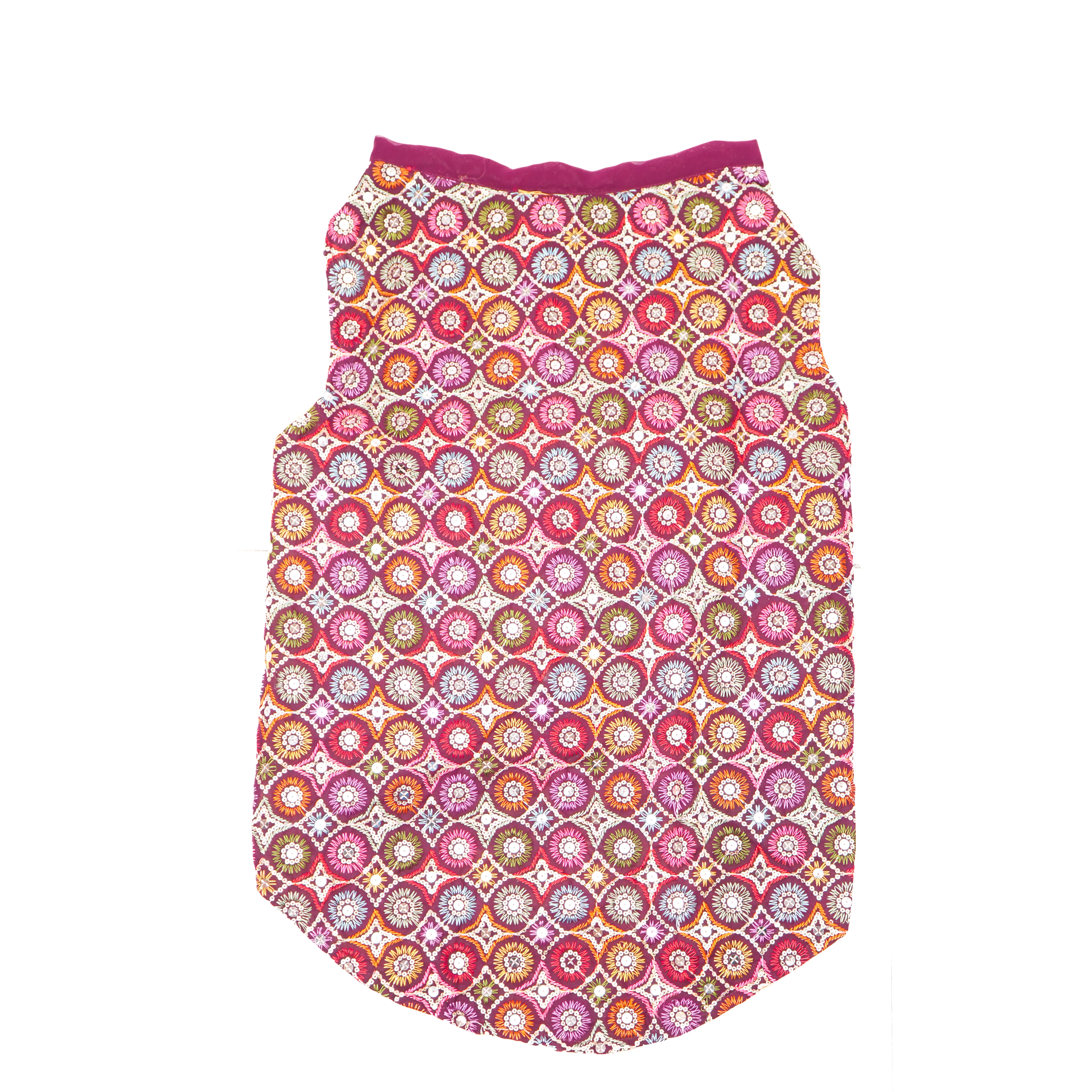 Skatrs Burgundy Regal Ensembl Festive Grace Sherwani for Dogs and Cats - Runbopad