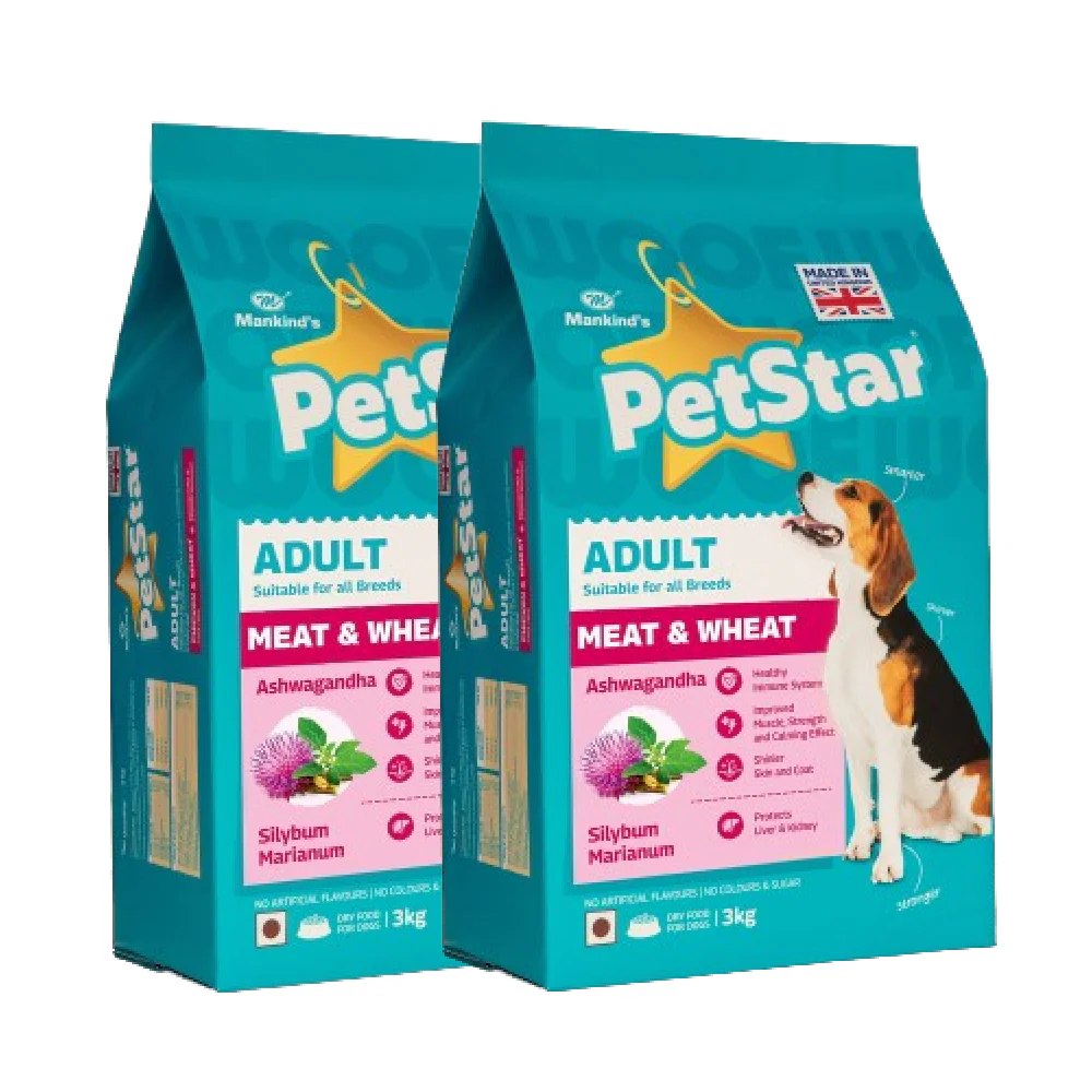 Mankind Petstar Meat and Wheat Adult Dog Dry Food - Runbopad