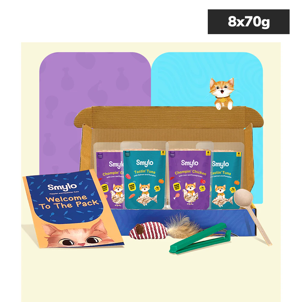 Smylo Trial Box Tuna and Chicken Fresh and No Preservative Kitten Cat Wet Food - Runbopad