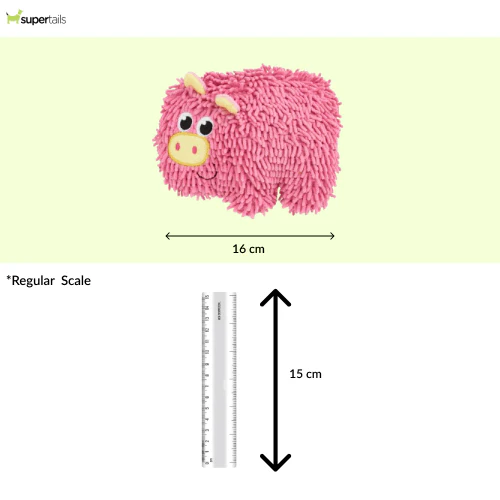 Barkbutler x Fofos Tough Pig Chew Toy for Dogs - Runbopad