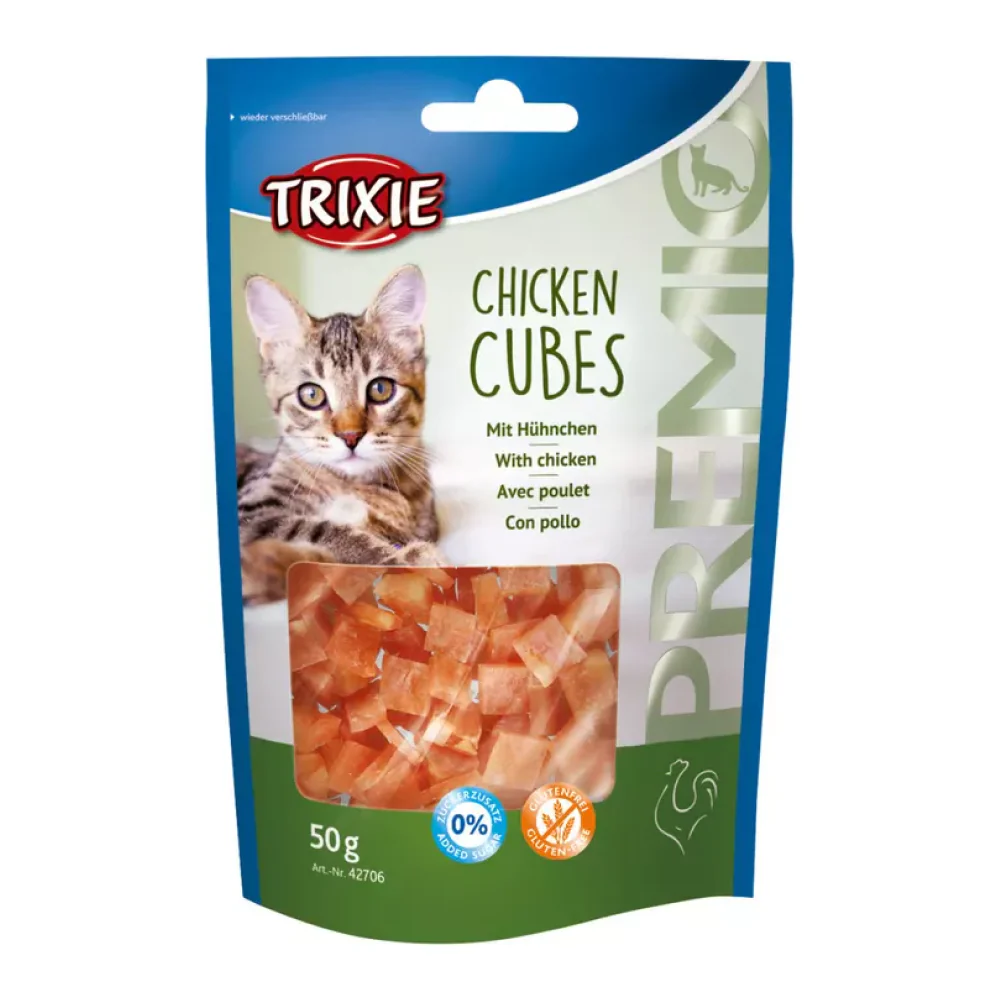 Trixie Premio Chicken Cubes & Tuna Filet Bites Cat Treats - Runbopad