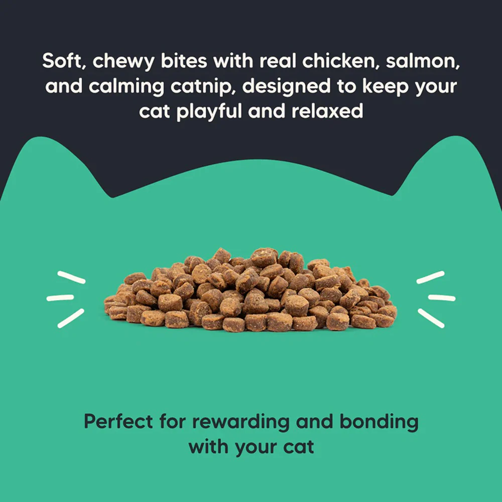 HUFT Meowsi Catnip with Salmon & Chicken Soft Cat Treats - Runbopad