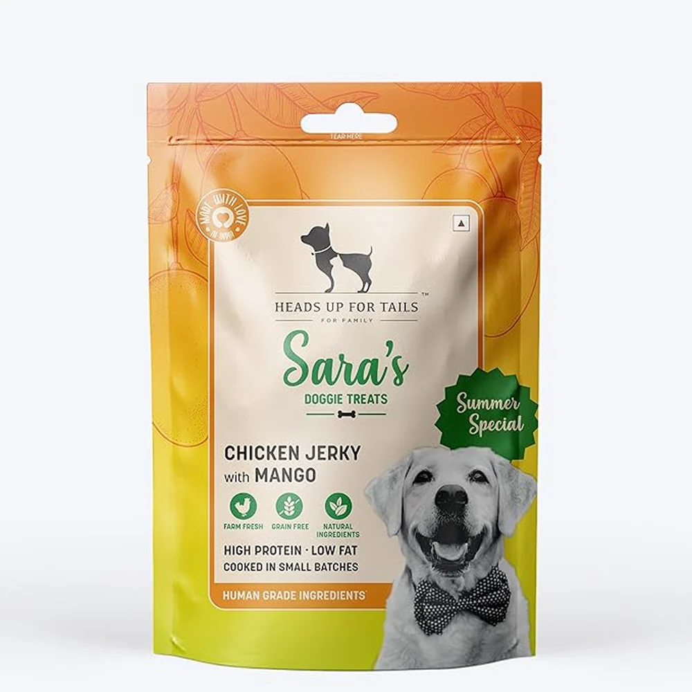 HUFT Sara's Doggie Mango Chicken Jerky Dog Treats - Runbopad