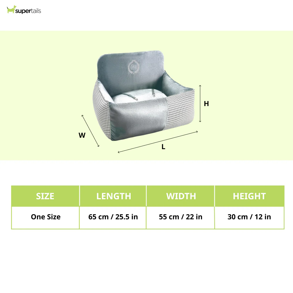 Chloe's Home Car Bed Berlin for Dogs and Cats (Grey) - Runbopad