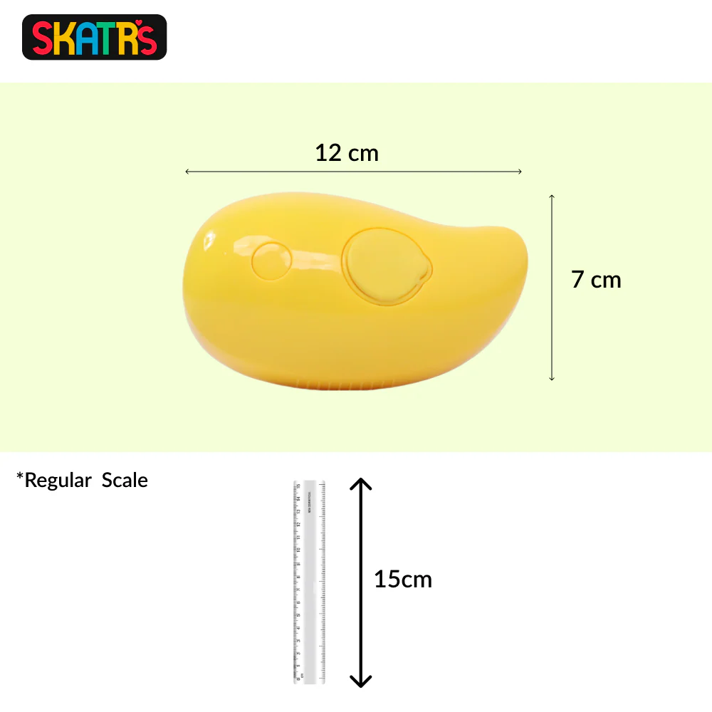 Skatrs Mango Shape Spray Massage Brush for Dogs and Cats (Yellow) - Runbopad
