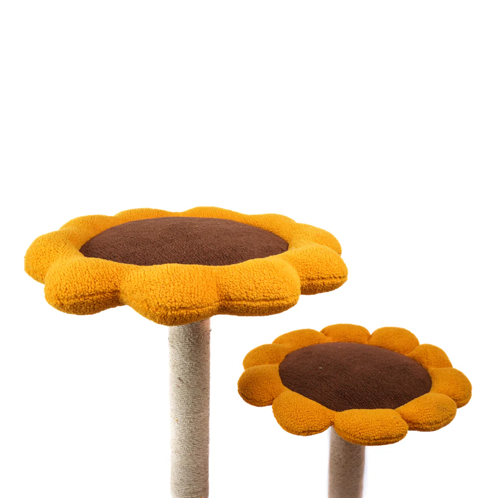 Skatrs Sunflower Cozy Cat Tree for Cats - Runbopad