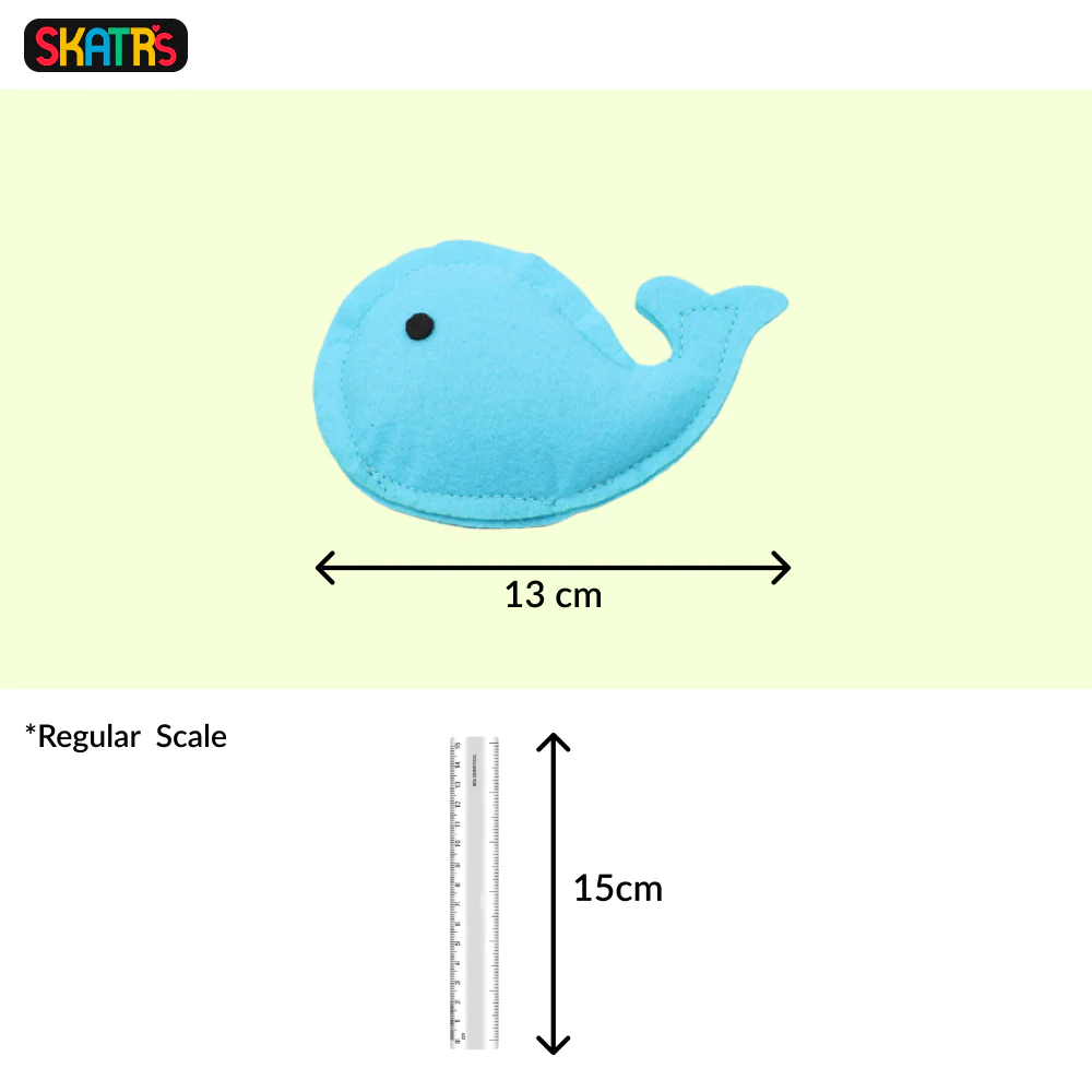 Skatrs Whaleyboo Whale Catnip Toy for Cats - Runbopad