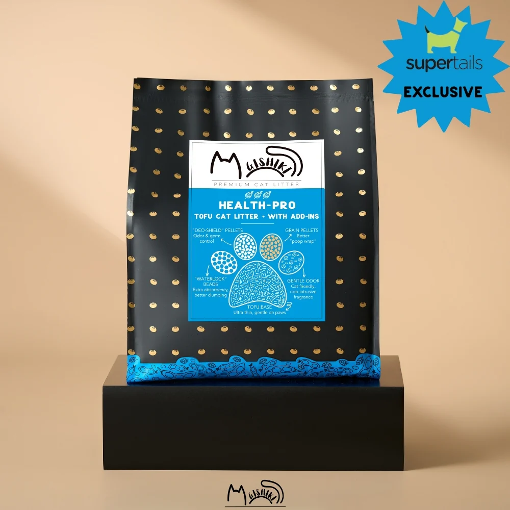 Gishiki Health Pro Premium Tofu Unscented Cat Litter with Add Ins - Runbopad