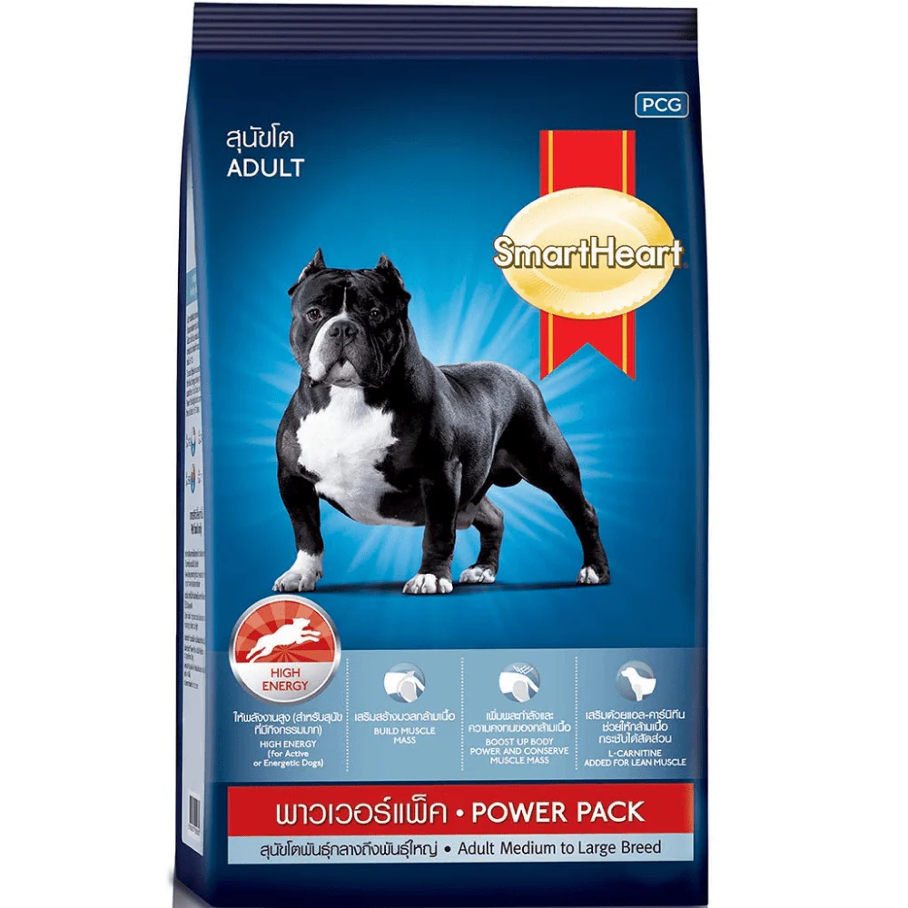 SmartHeart Power Pack Chicken Flavour Adult Dog Dry Food - Runbopad