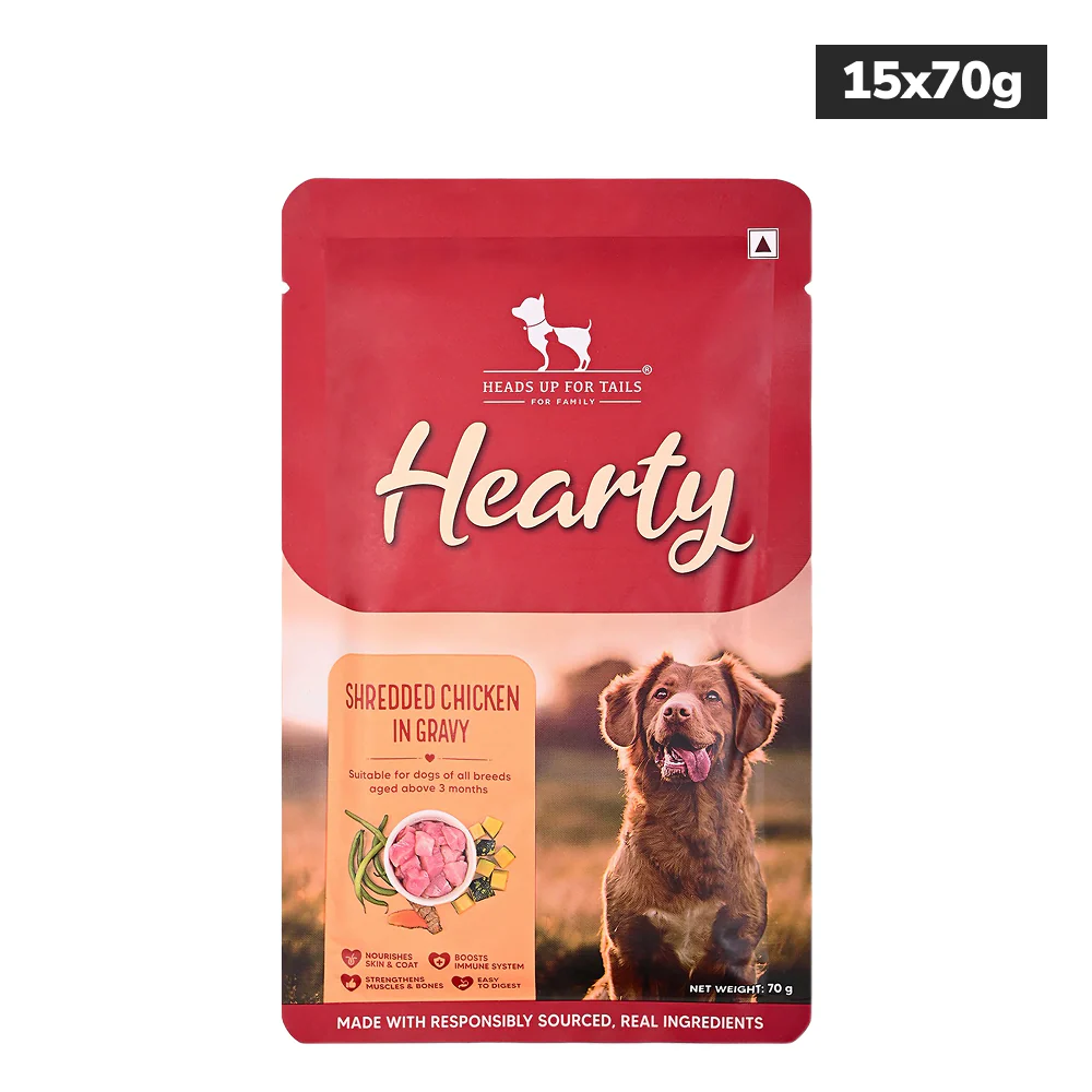 HUFT Hearty Shredded Chicken In Gravy  Dog Wet Food - Runbopad