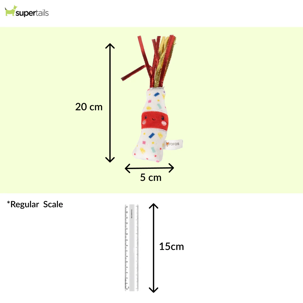 Barkbutler x Fofos Birthday Drink Catnip Toy for Cats - Runbopad