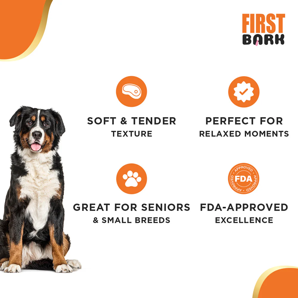 First Bark Chicken Slice with Cheese Jerky Dog Treat - Runbopad