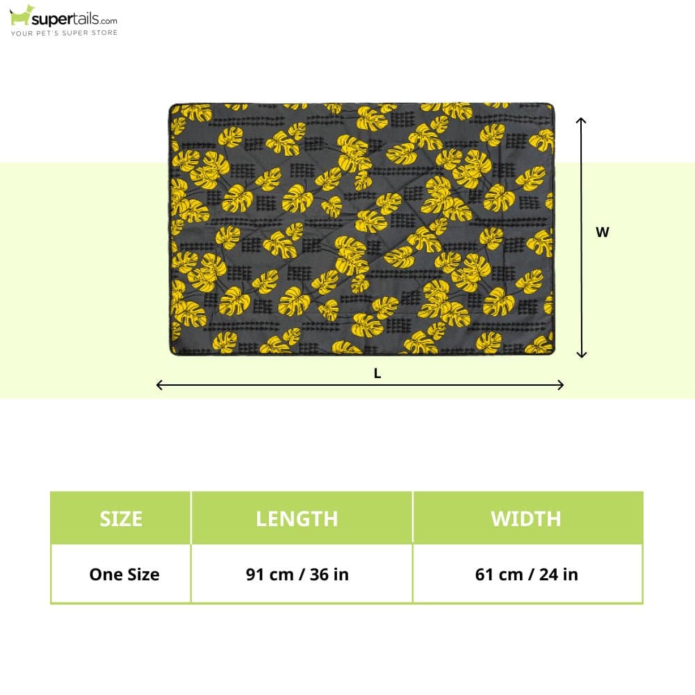 FurBuddies Philo Leaves Pee Mat for Dogs and Cats (Yellow) - Runbopad