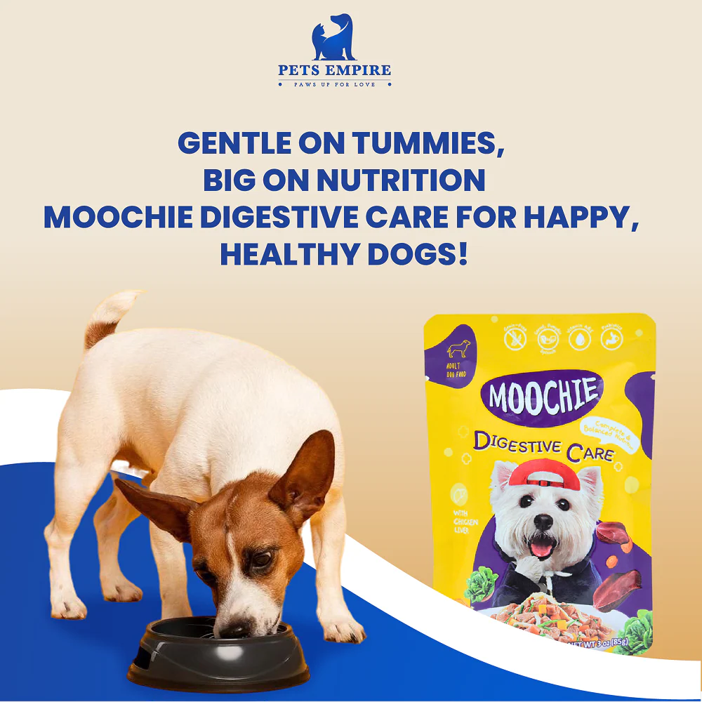 Moochie Digestive Care Casserole with Chicken Liver Gravy Adult Dog Wet Food - Runbopad