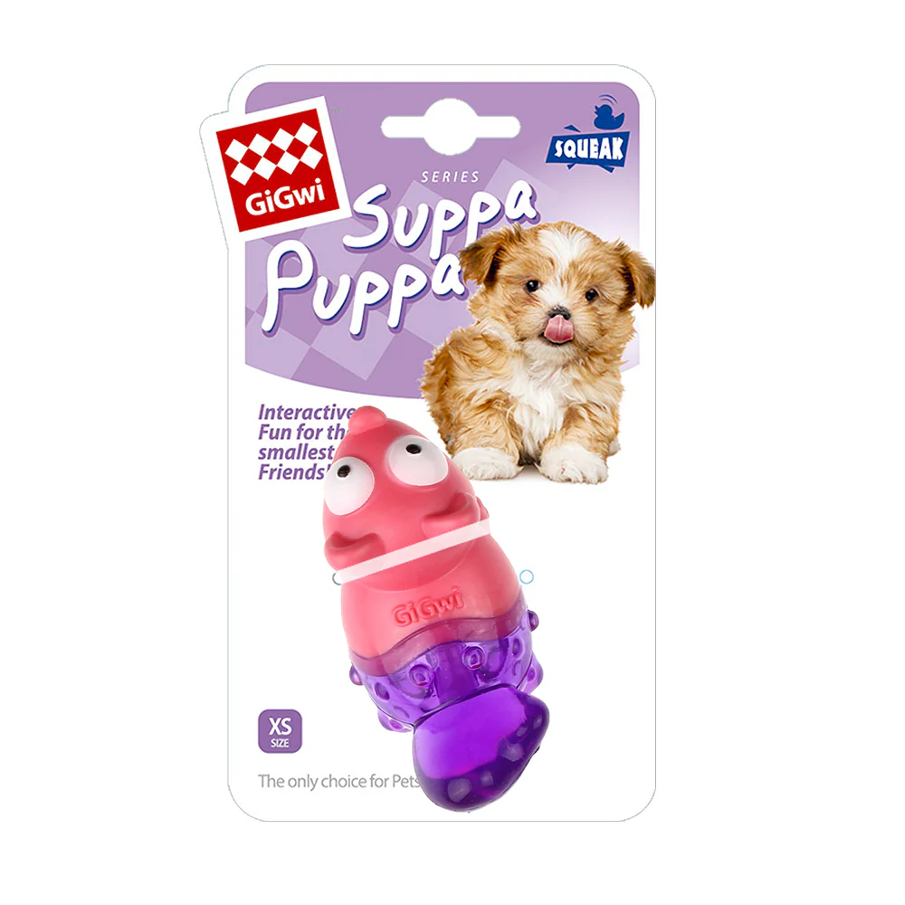 GiGwi Suppa Puppa Fox Toy for Dogs (Pink/Purple) - Runbopad