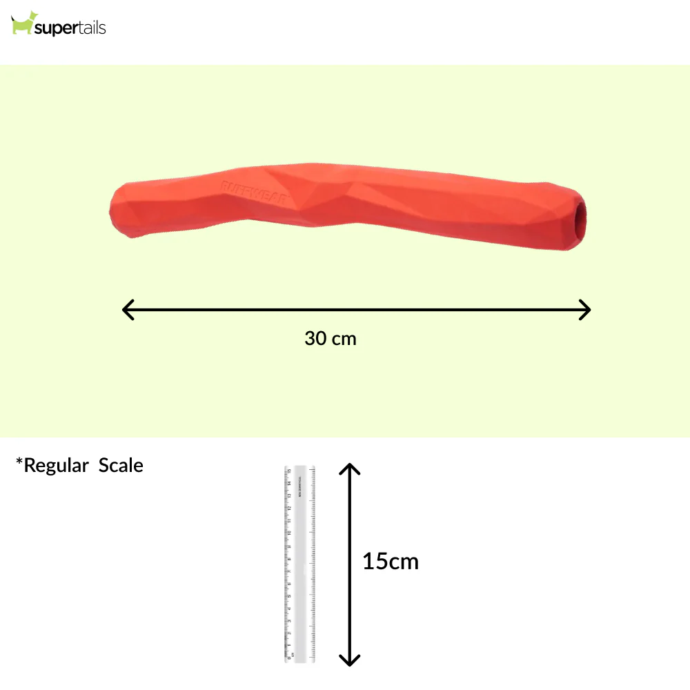 Ruffwear Gnawt a Stick Toy for Dogs (Sockeye Red) - Runbopad