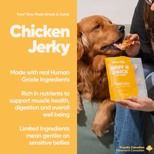 Purple Tails Sniff N Snack Chicken Jerky Dog Treat - Runbopad