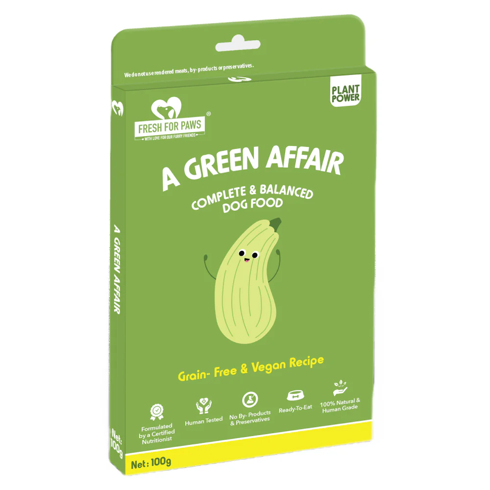 Fresh For Paws A Green Affair Grain Free & Vegan and Go Go Cottage Cheese and Oh My Greens Dog Wet Food Combo - Runbopad