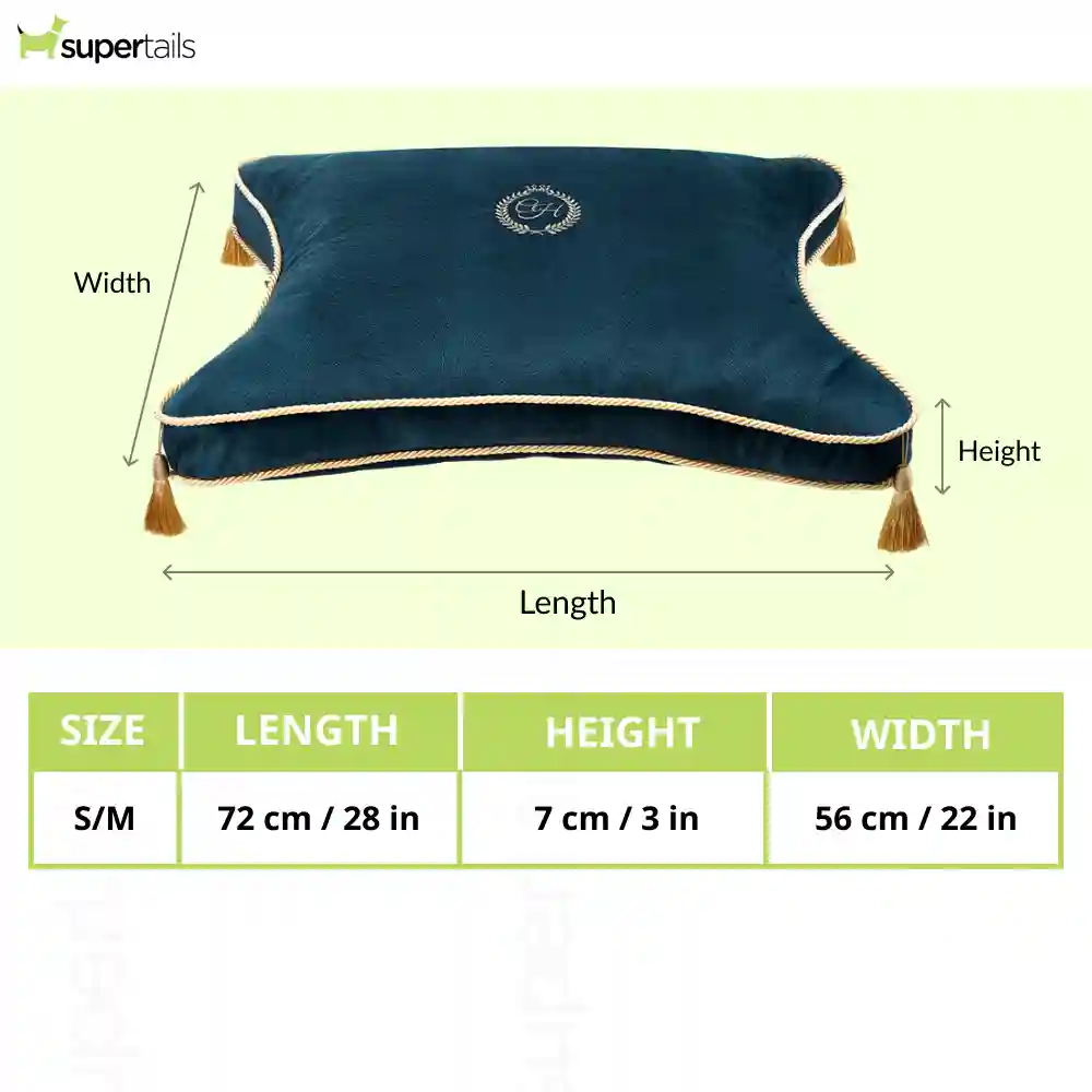 Chloe's Home King & Queen  Bed for Dogs and Cats (Navy Blue) - Runbopad