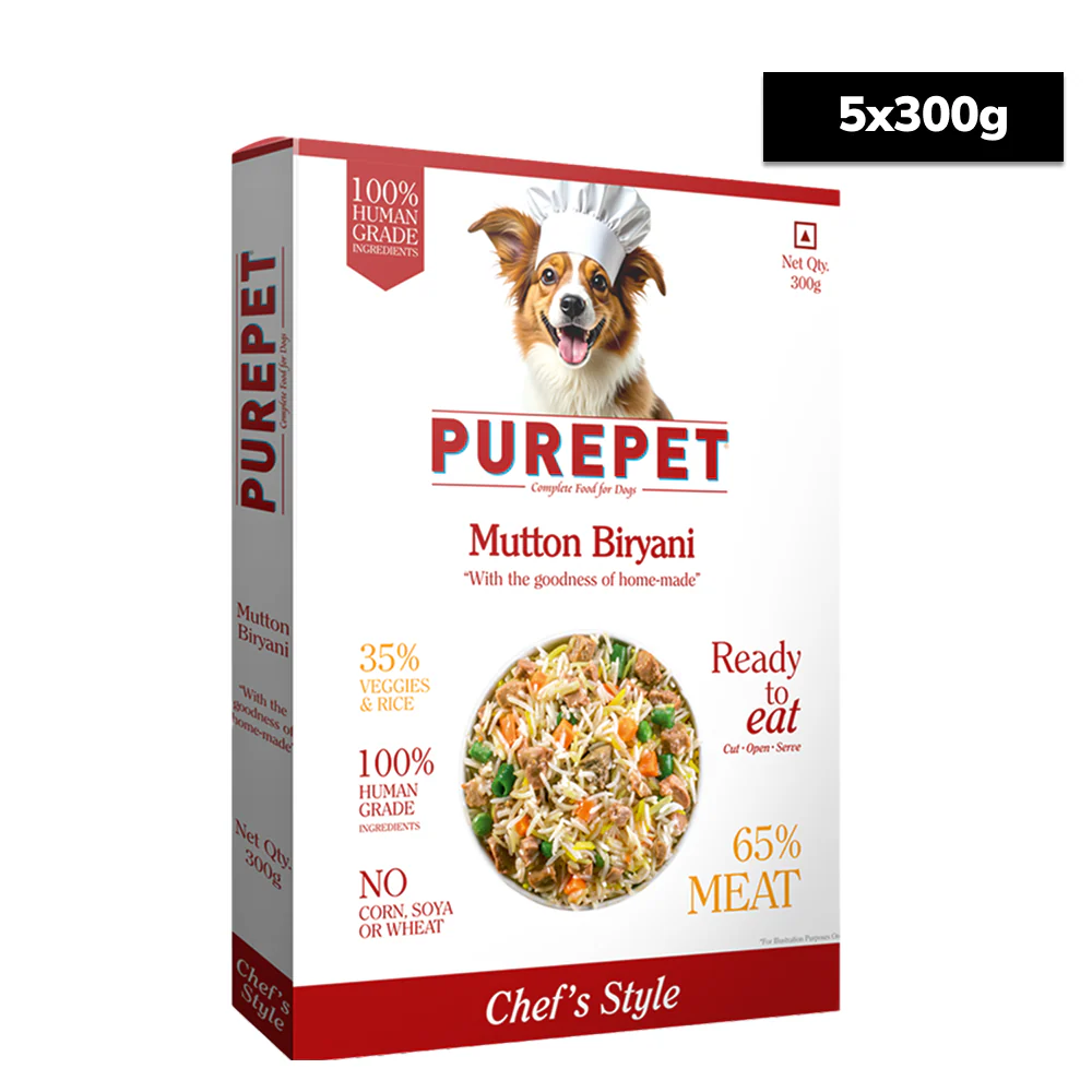 Purepet Mutton Biryani Fresh Food For Dogs - Runbopad