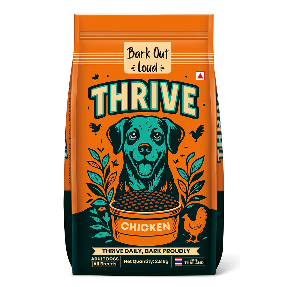 Bark Out Loud Thrive Chicken Flavour Adult Dog Dry Food - Runbopad