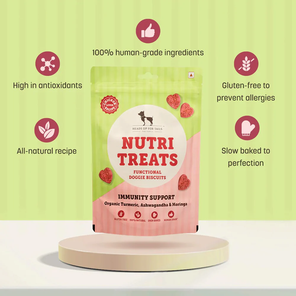 HUFT Gluten Free Nutri Chicken Liver Recipe Immunity Support Dog Treats - Runbopad