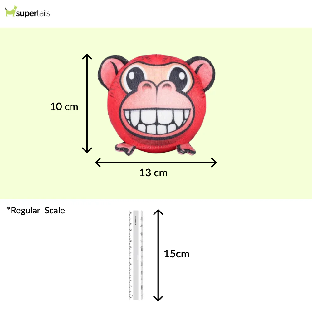 Red Dingo Durables Monkey Ball Toy For Dogs (Red) - Runbopad