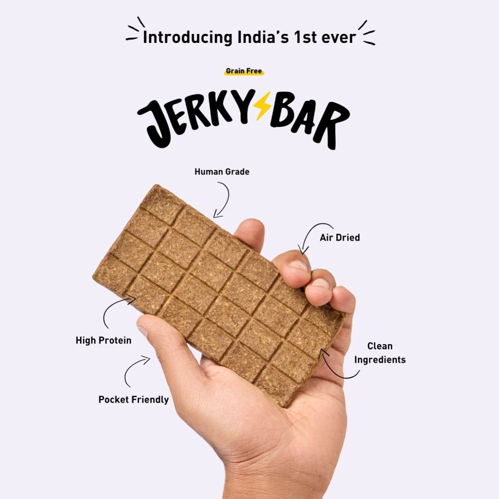 Homiee & Ginger Air Dried Grain Free Mutton Jerky Bar Dog Treats - Runbopad