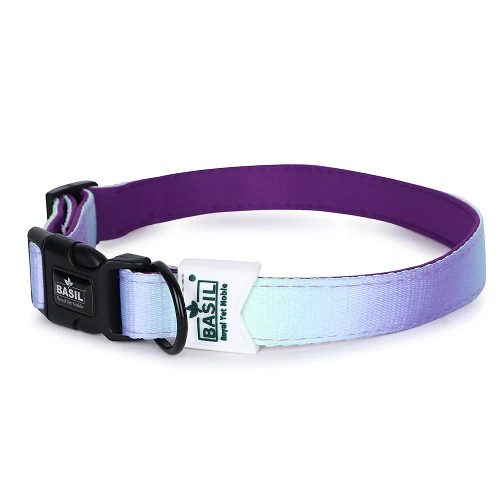 Basil Adjustable Padded Collar for Dogs (Purple/Blue) - Runbopad