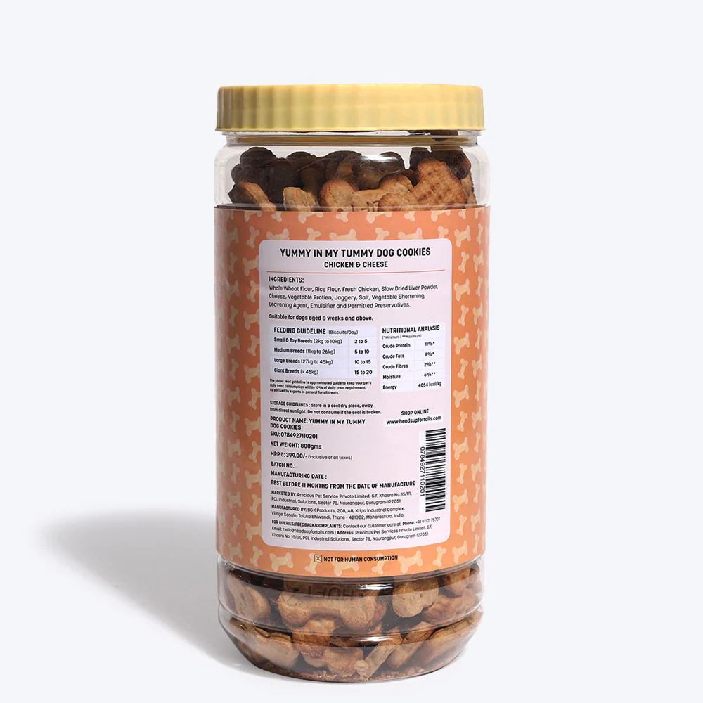 HUFT Yummy in my Tummy Chicken and Cheese Cookies Dog Treats - Runbopad
