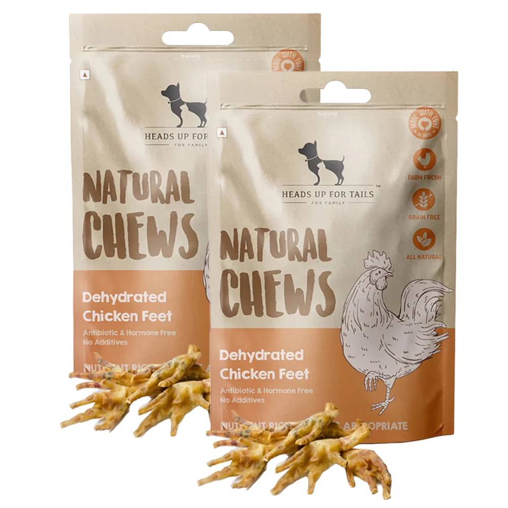 HUFT Sara's Dehydrated Chicken Feet Jerky Dog Treats - Runbopad