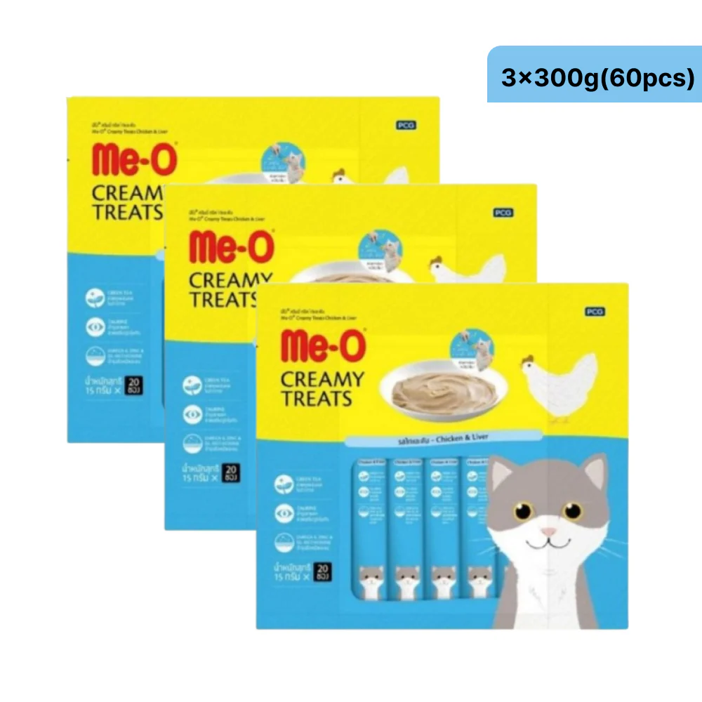 Me O Creamy Chicken & Liver Cat Treats - Runbopad