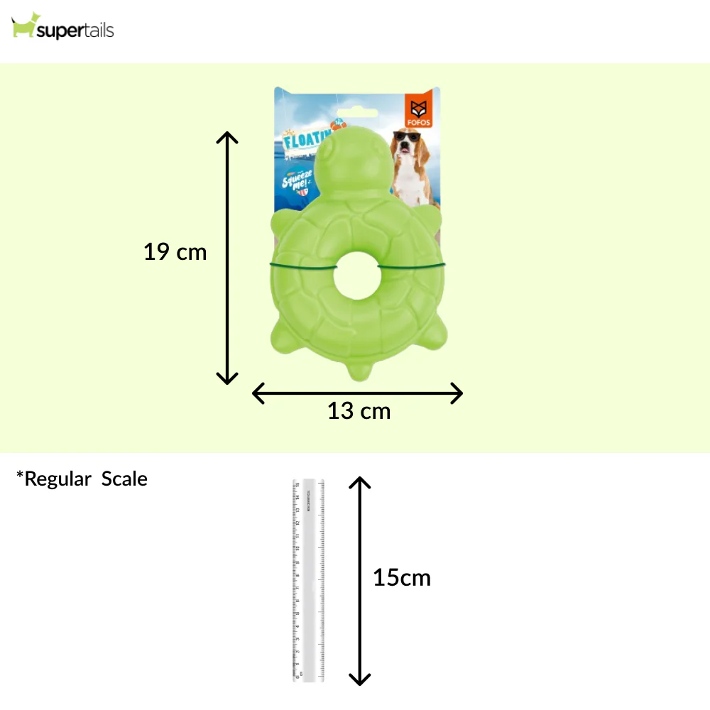 Barkbutler x Fofos Ocean Turtle Squeaky Chew Toy for Dogs - Runbopad