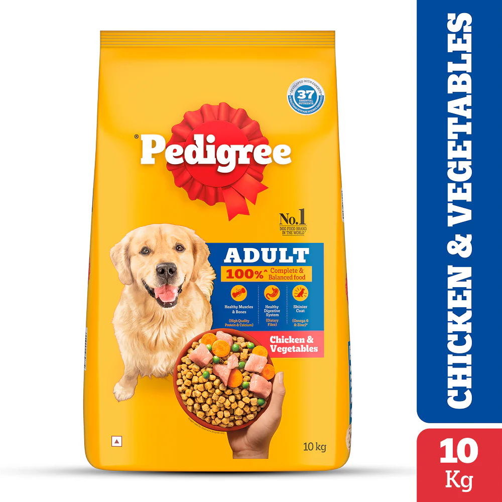 Pedigree Chicken and Vegetables Adult Dog Dry Food - Runbopad