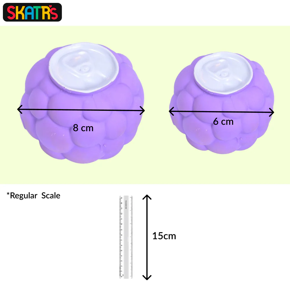 Skatrs Latex Squeaky Grape Toy for Dogs and Cats (Purple) - Runbopad