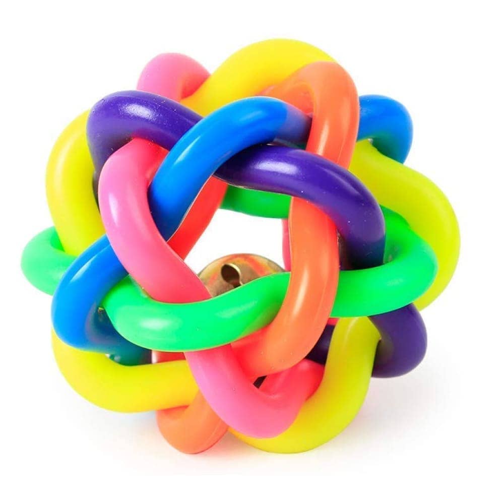 Pet Vogue Bouncy Rubber Ball for Dogs and Cats | For Medium Chewers (Buy 1 Get 1) - Runbopad