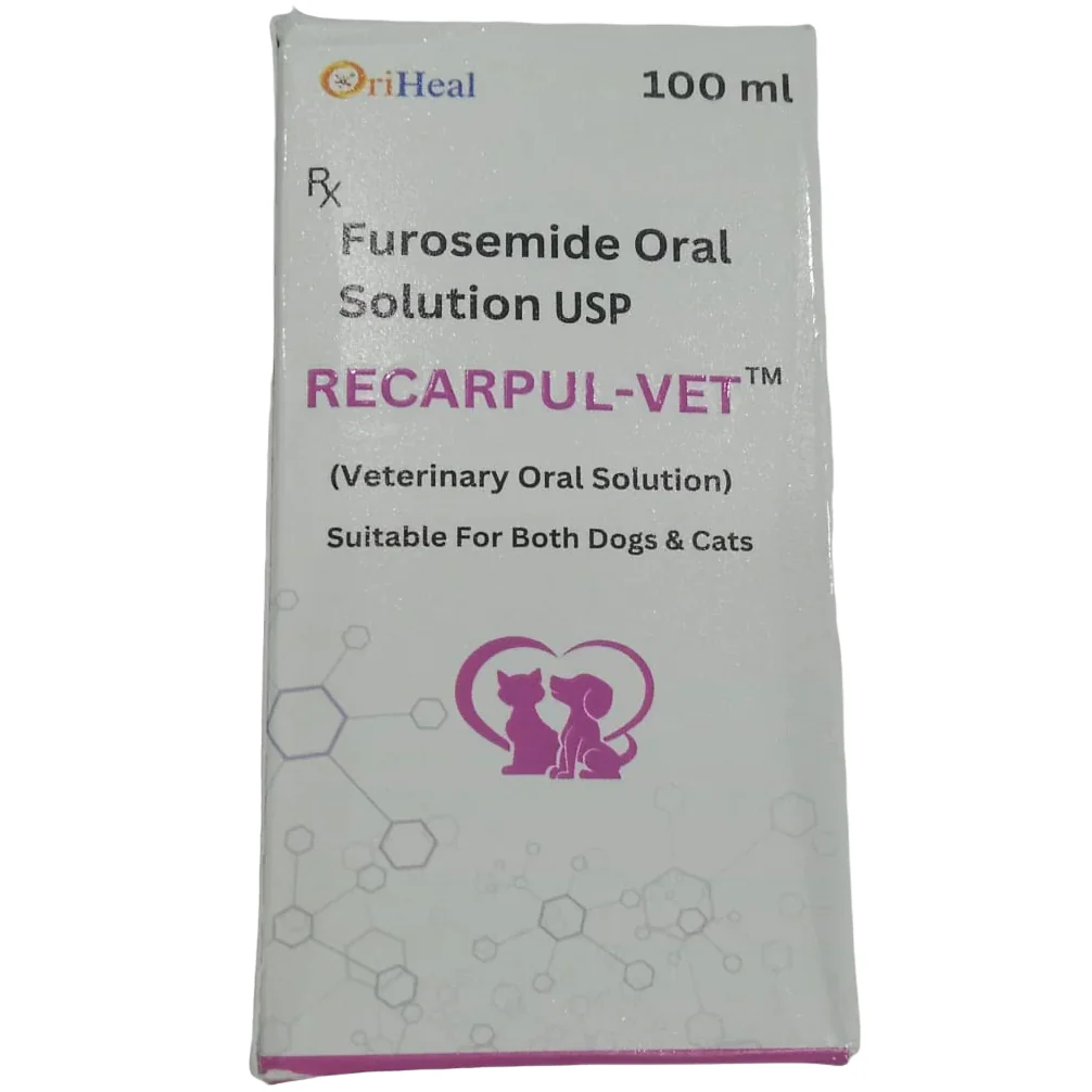 Oriheal Recarpul Vet Furosemide Oral Solution for Dogs and Cats 100ml - Runbopad