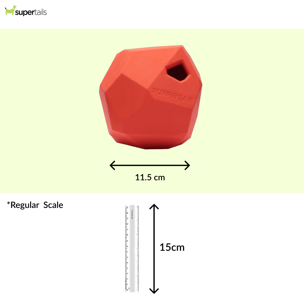 Ruffwear Gnawt a Rock Toy for Dogs (Sockeye Red) - Runbopad