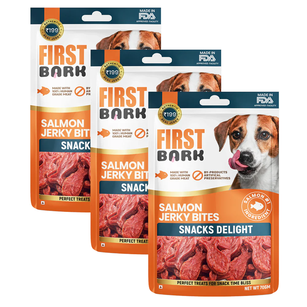 First Bark Salmon Jerky Bites Dog Treat - Runbopad