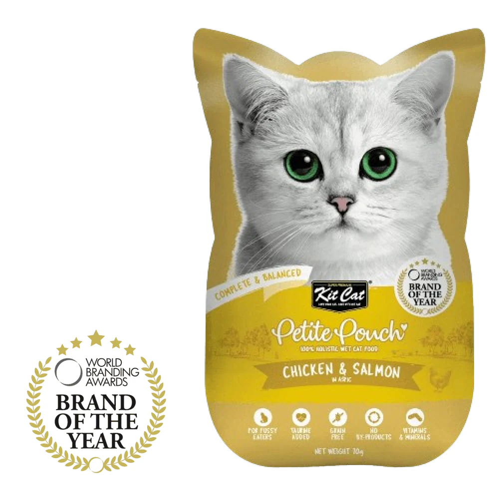 Kit Cat Chicken and Salmon Cat Wet Food (Buy 2 Get 1 Free) - Runbopad