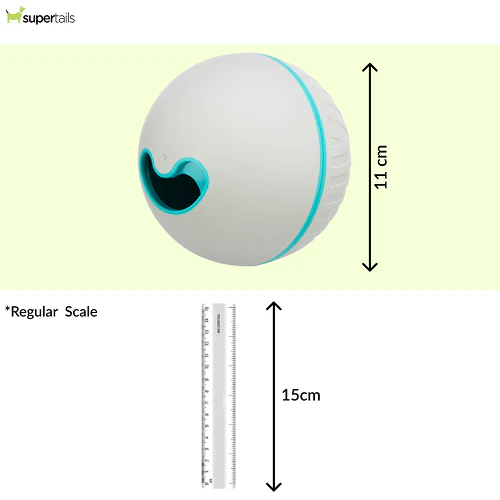 Trixie Plastic Snack Ball Toy for Dogs (Grey) - Runbopad