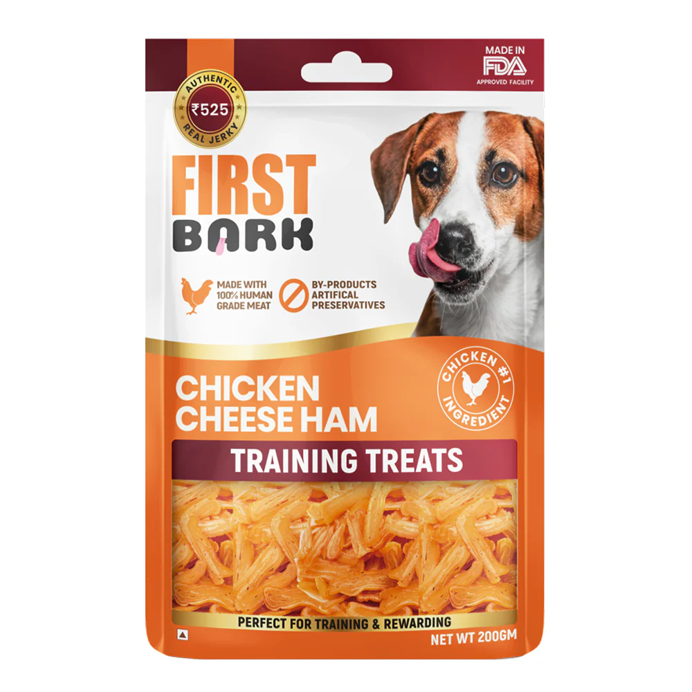 First Bark Chicken Cheese Ham Training Dog Treat - Runbopad