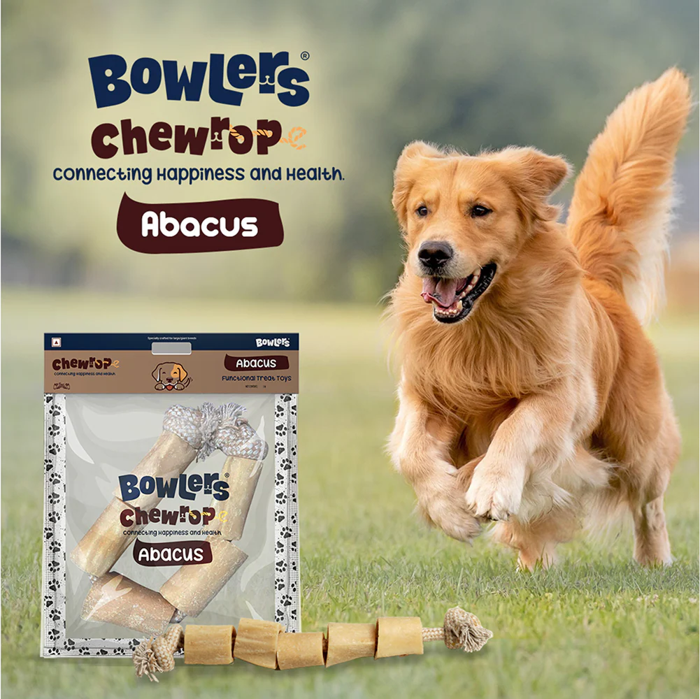 Bowlers Chewrope Abacus Functional Dog Treat Toy - Runbopad