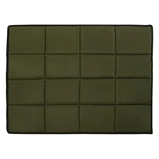 Hiputee Rectangular Shape Waterproof Polyester Fabric Flat Pad Bed for Dogs and Cats (Green) - Runbopad