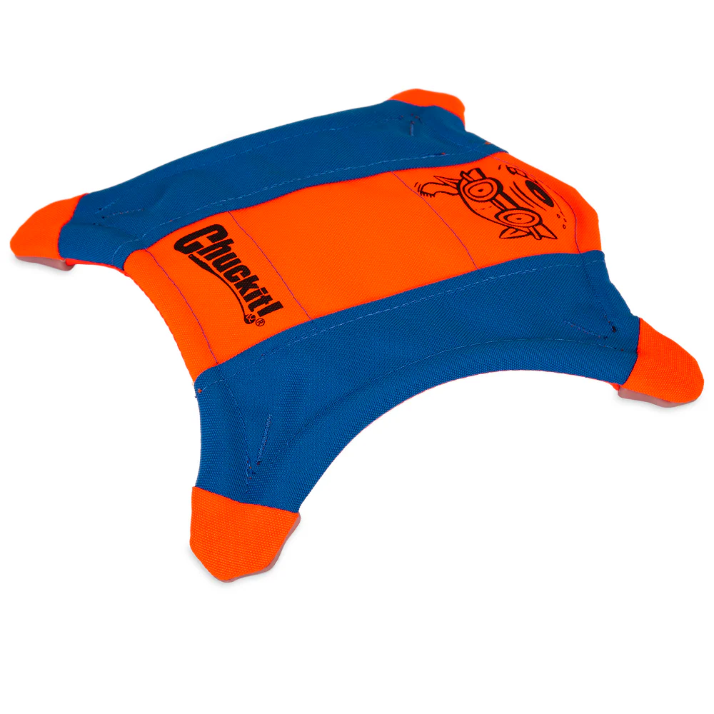 Chuckit! Flying Squirrel Toy for Dogs (Orange & Blue) - Runbopad