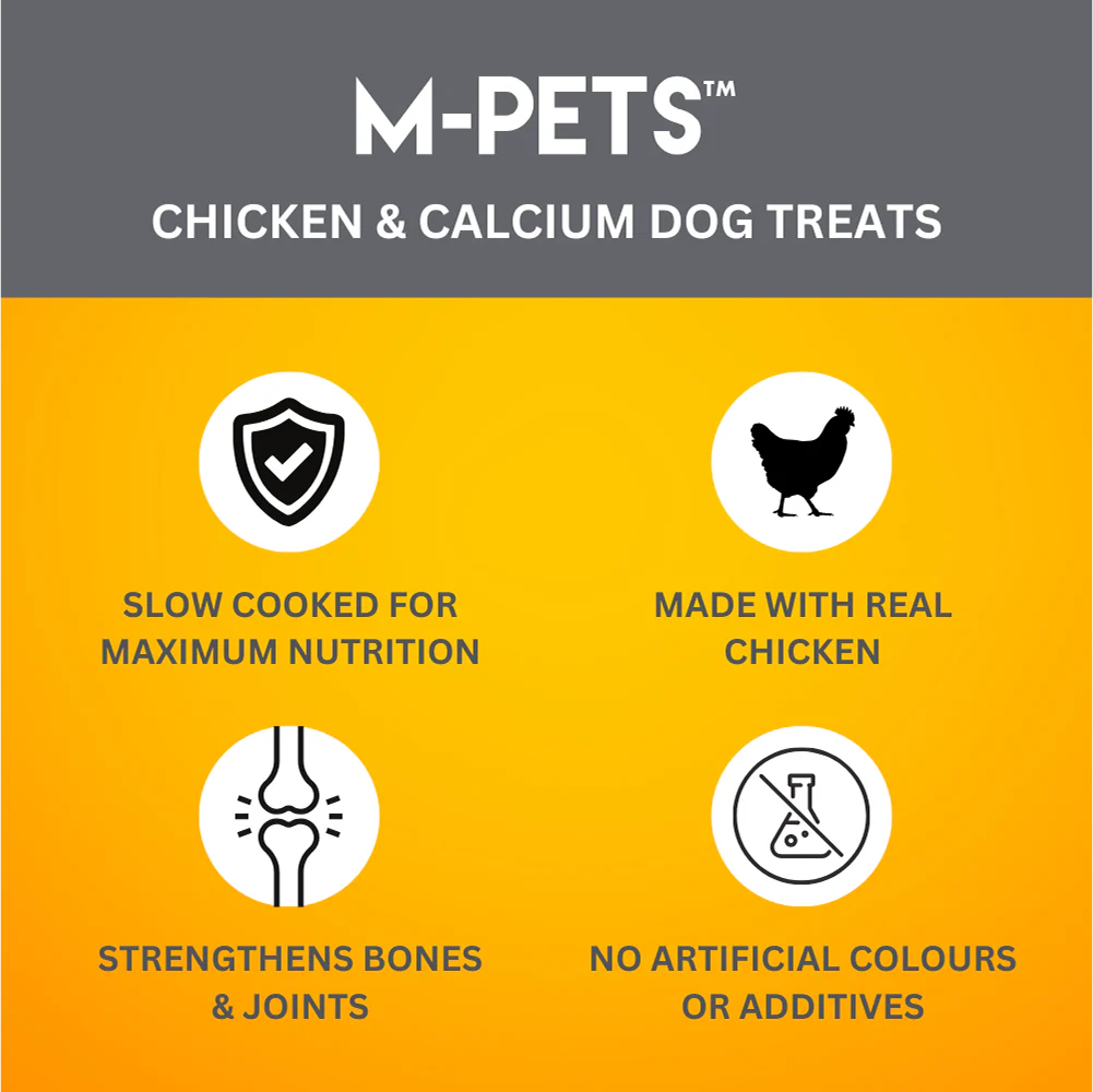 M PETS Chicken and Calcium Bone Treats for Dogs - Runbopad