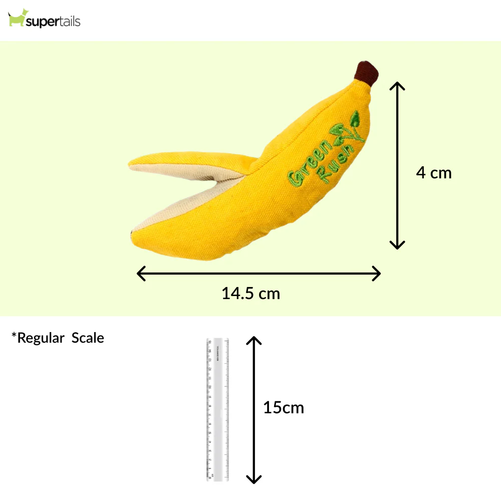 Talking Dog Club Go Bananas Catnip Toy for Cats (Yellow) - Runbopad